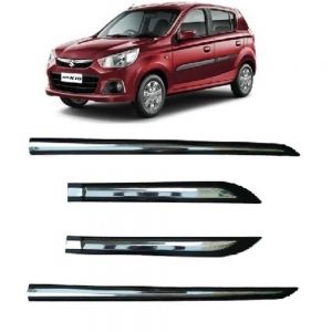 Door Side Beading For Alto K10   - Silver & Black